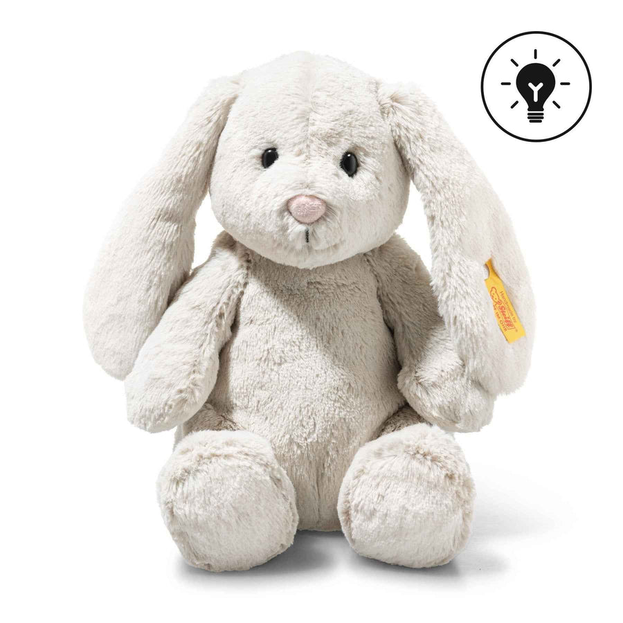 Steiff | Light at Night Hoppie Rabbit 28 cm Light Grey