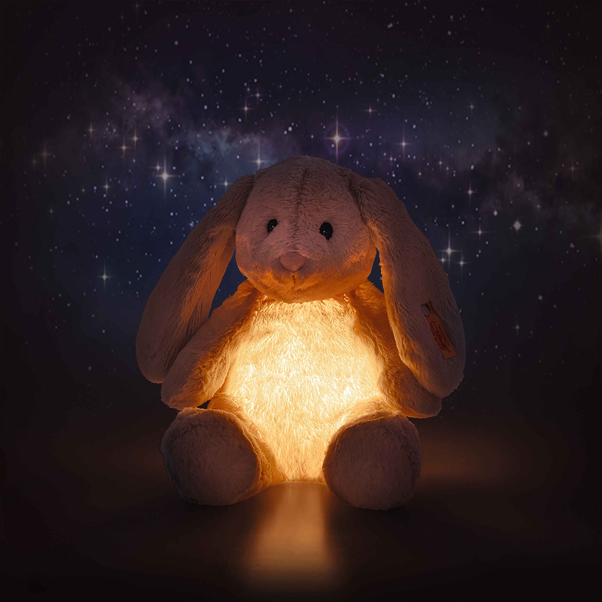 Steiff | Light at Night Hoppie Rabbit 28 cm Light Grey