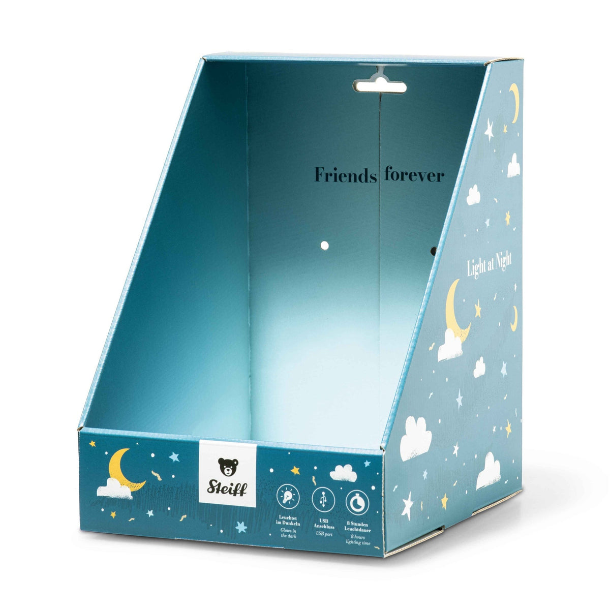 Steiff | Light at Night Hoppie Rabbit 28 cm Light Grey