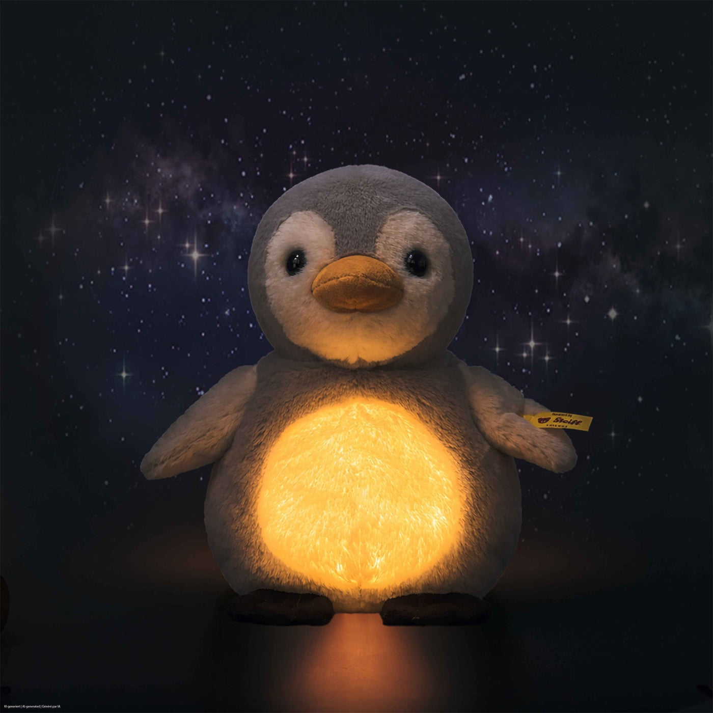 Steiff | Light at Night Lio Pinguin 22 cm Light Grey