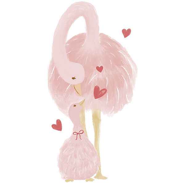 Lilipinso Coquette XL Mom & Baby Ostriches wall sticker