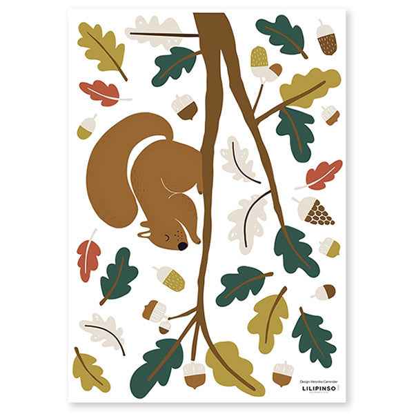 Lilipinso Forest Squirrel wall stickers