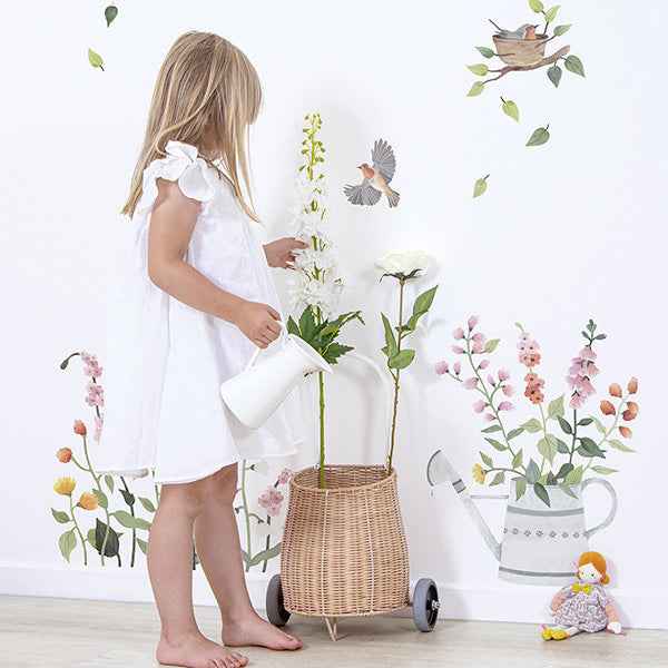 Lilipinso wall decals Queyran Flowered Watering Can
