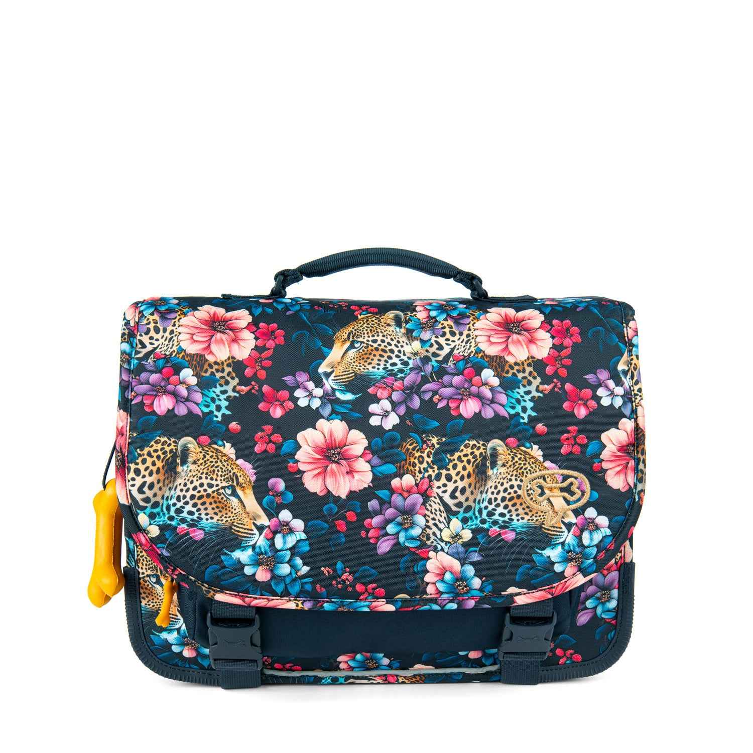 Stones and Bones | Lily Book Bag - Floral Ambush Navy