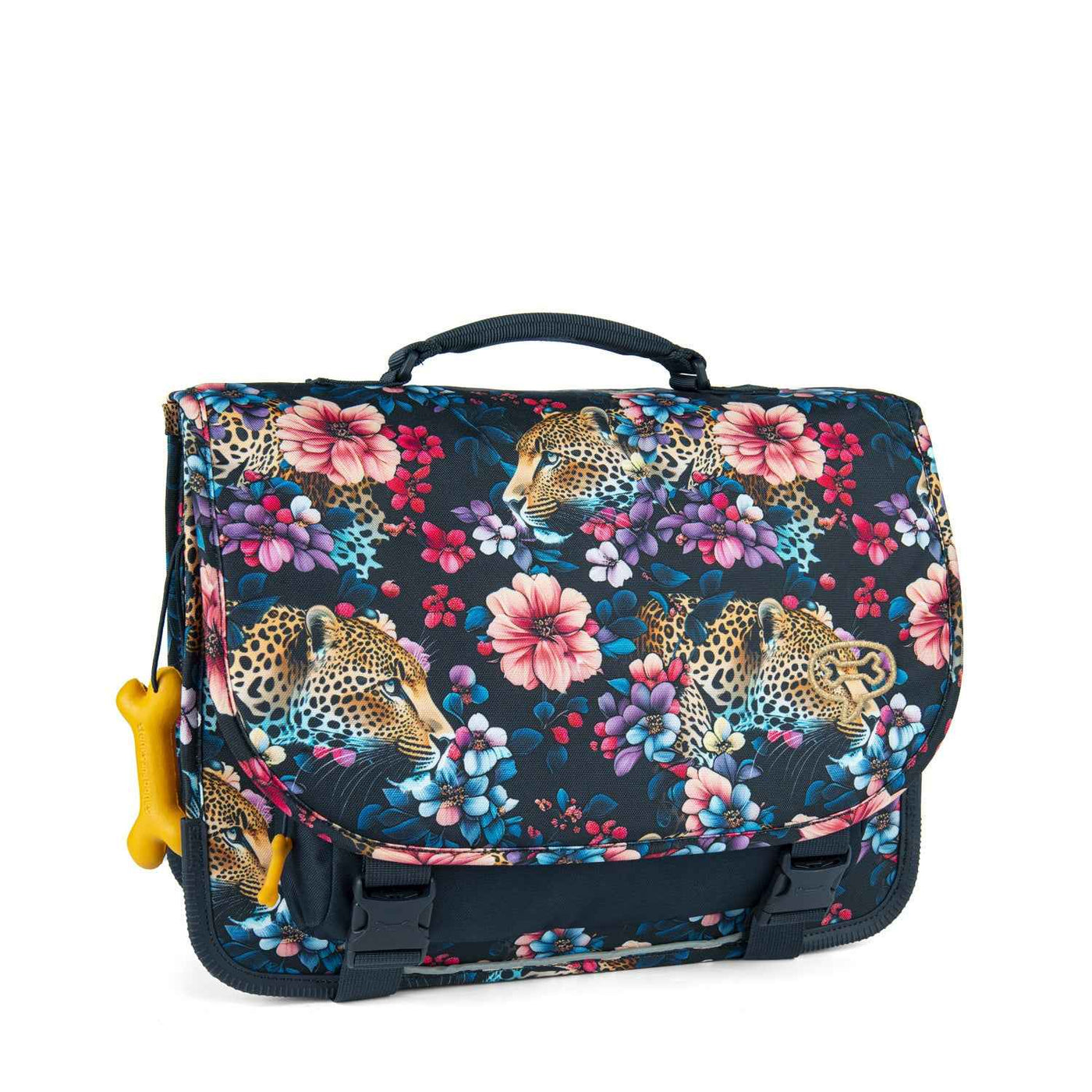 Stones and Bones | Lily Book Bag - Floral Ambush Navy