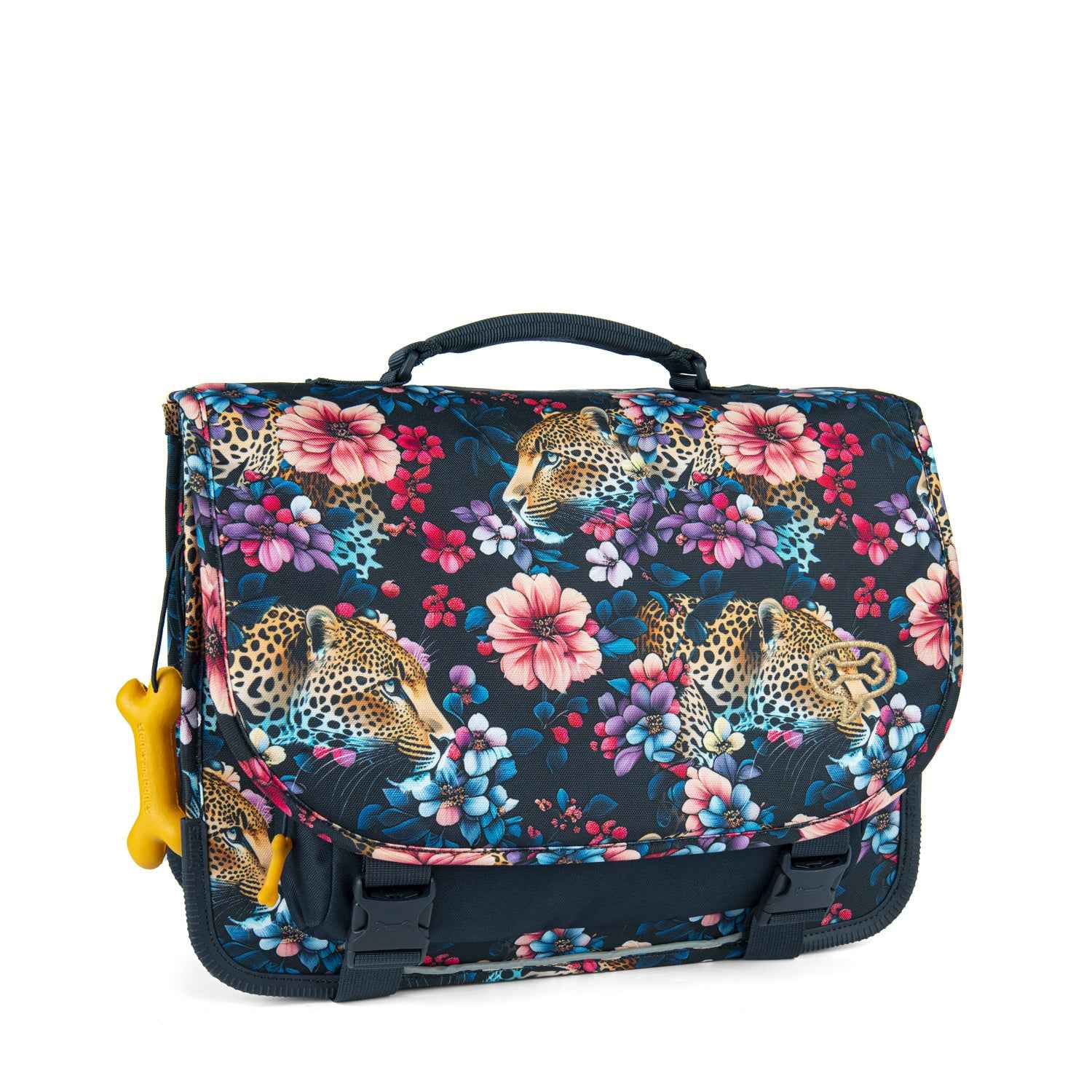 Stones and Bones | Lily Book Bag - Floral Ambush Navy