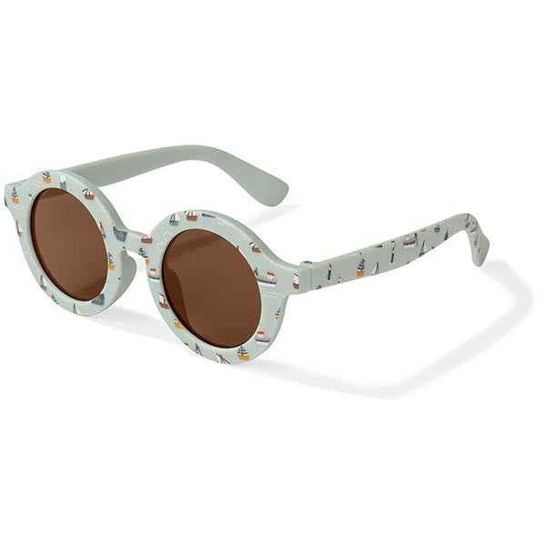 Little Dutch Kids' Round Sailors Bay Blue Sunglasses
