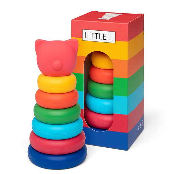 Little L - Pig Stacking Tower - Vibrant Colors