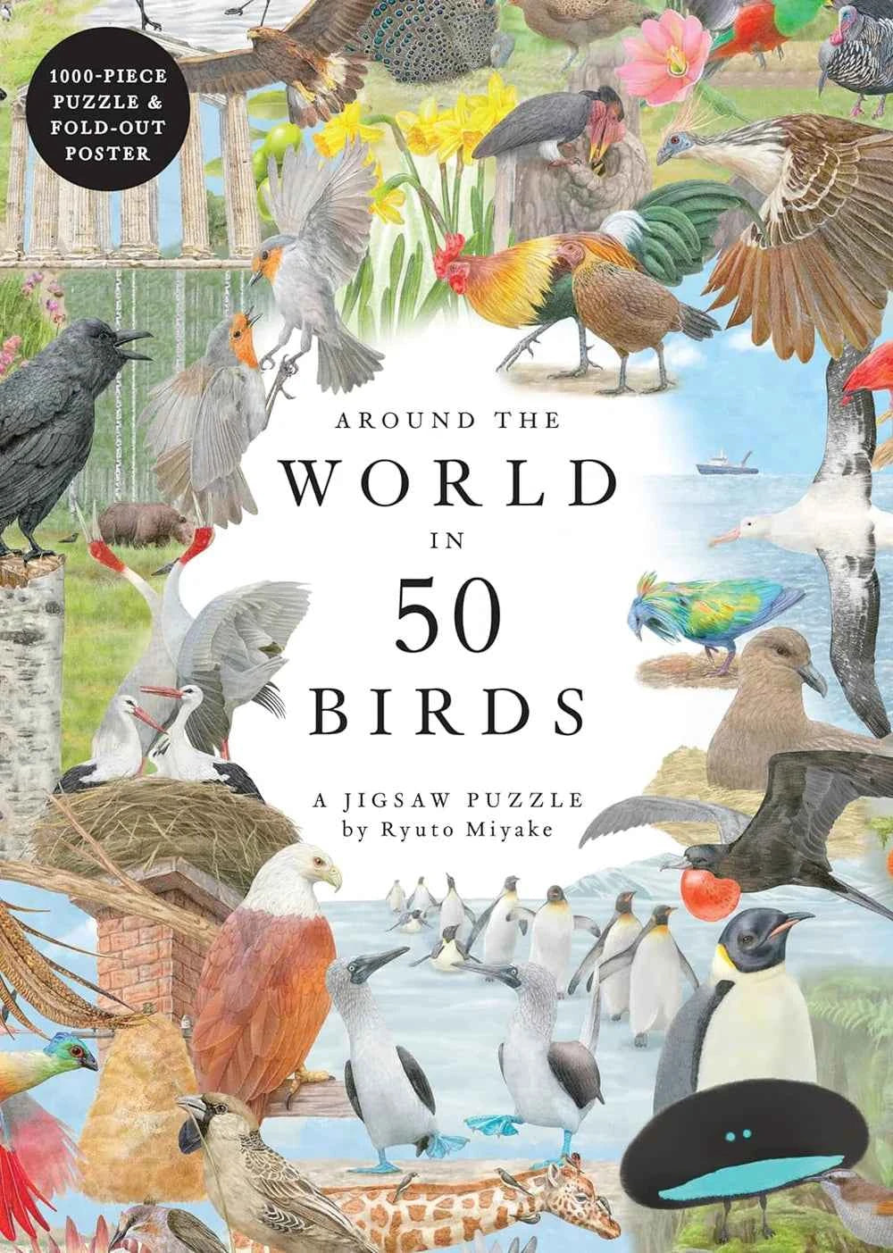 New Mags | 1000-Piece Around the World in 50 Birds Jigsaw Puzzle