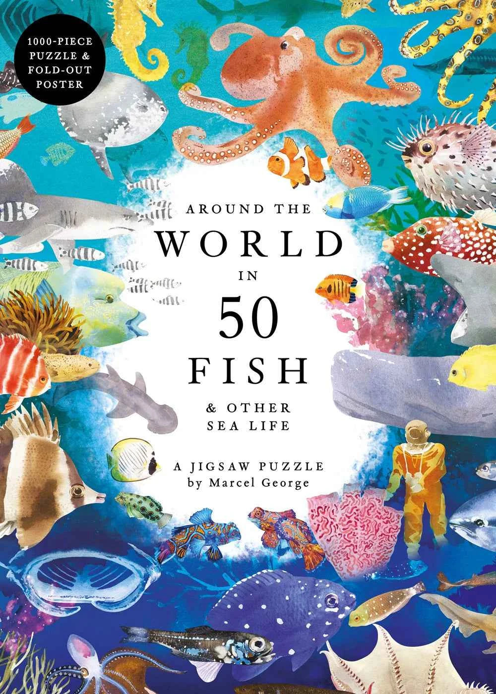 New Mags | 1000-Piece Around the World in 50 Fish Jigsaw Puzzle