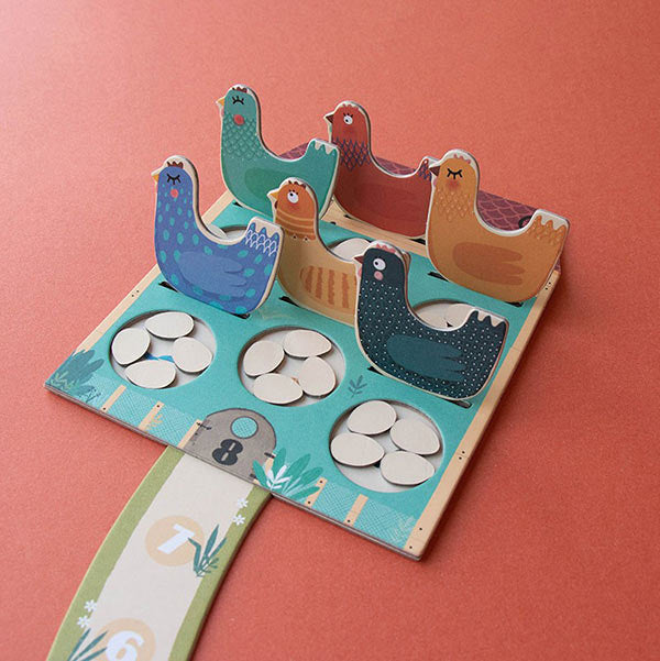 Londji | Cluck Cluck! The Fox! pocket bordspel +4jr