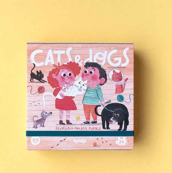 Londji Pocket Puzzle Cats & Dogs 25 pieces +3 years