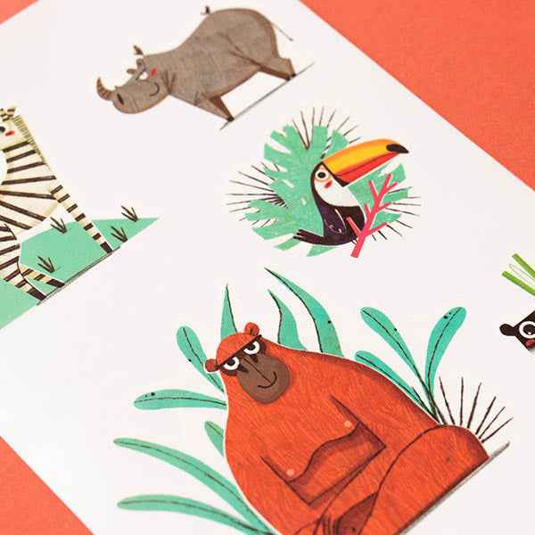 Londji Jungle tattoos - kids' tattoos