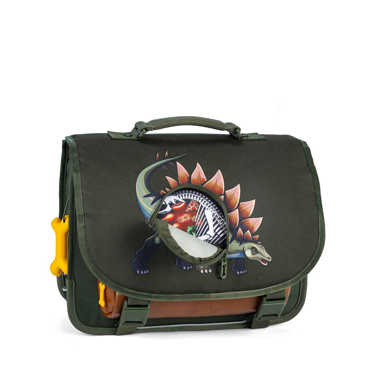 Stones and Bones | Lotus Book Tote - Dino Digest Khaki