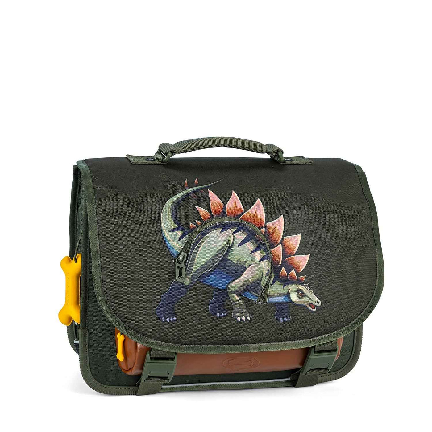 Stones and Bones | Lotus Book Bag - Dino Digest Khaki