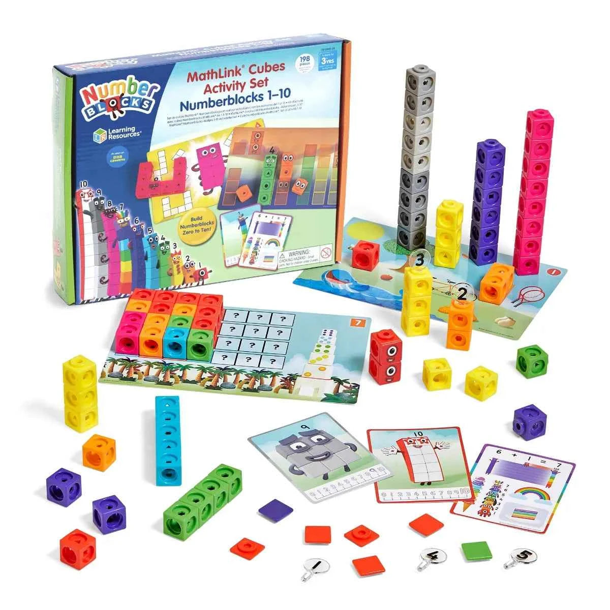 Learning Resources | MathLink Cubes Numberblocks 1-10 Activity Set