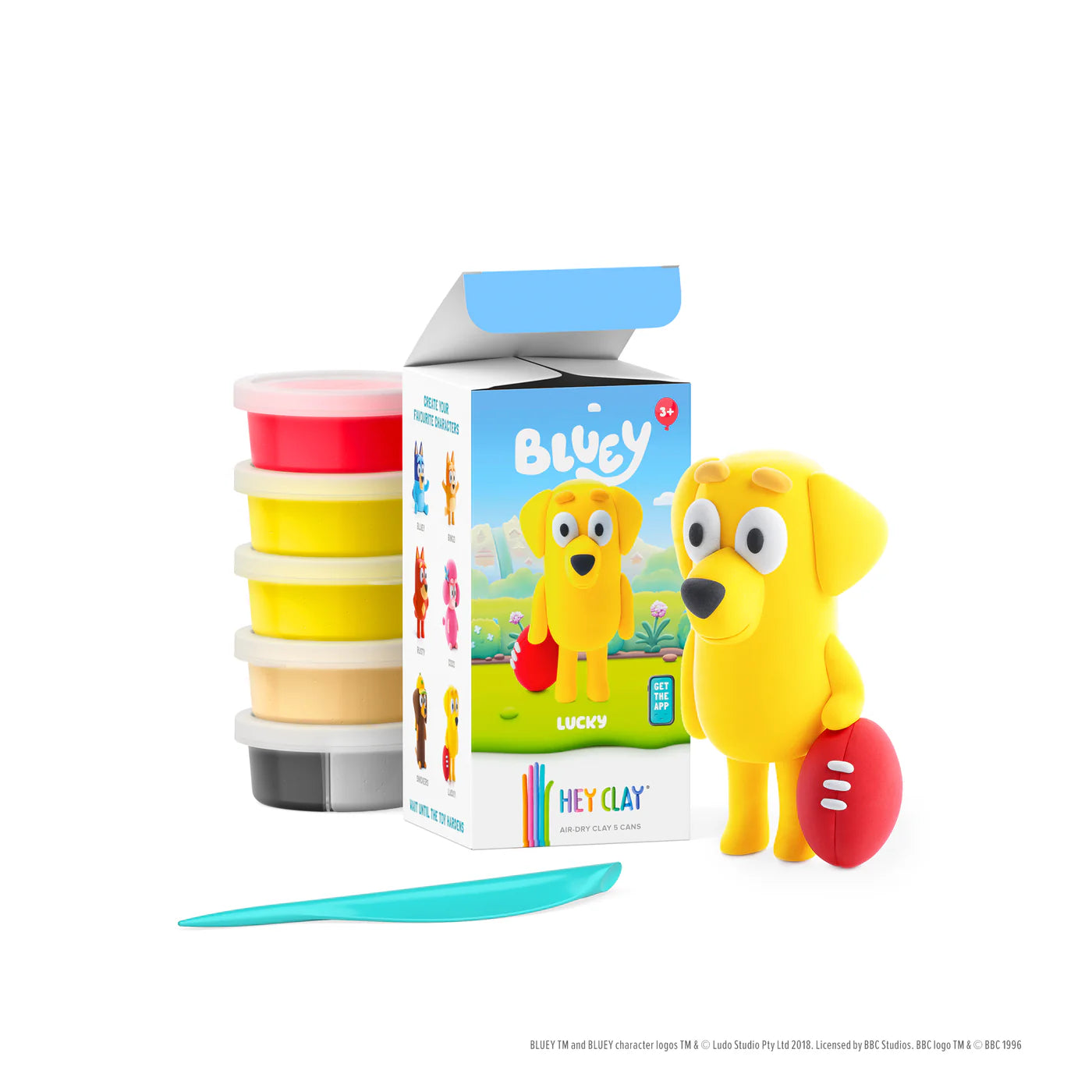 Hey Clay | Boetseerklei Bluey & Friends - Lucky