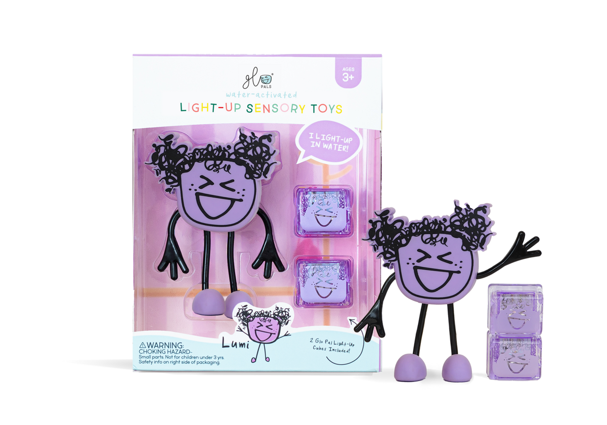 Glo Pals Lumi, Light Up Cubes, Characters, Paars, 1+2 Stuks