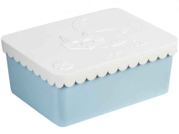 Blafre | Lunchbox Met 1 Compartiment Vos Wit + Lichtblauw