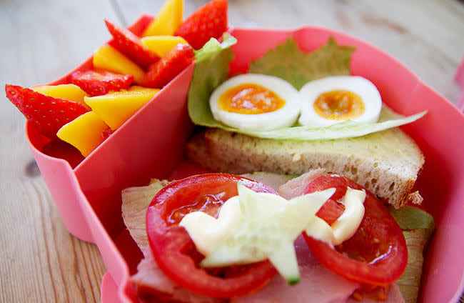Blafre | Lunchbox Met 2 Compartimenten Uil Lichtgroen