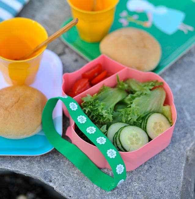Blafre | Lunchbox Met 2 Compartimenten Uil Lichtgroen