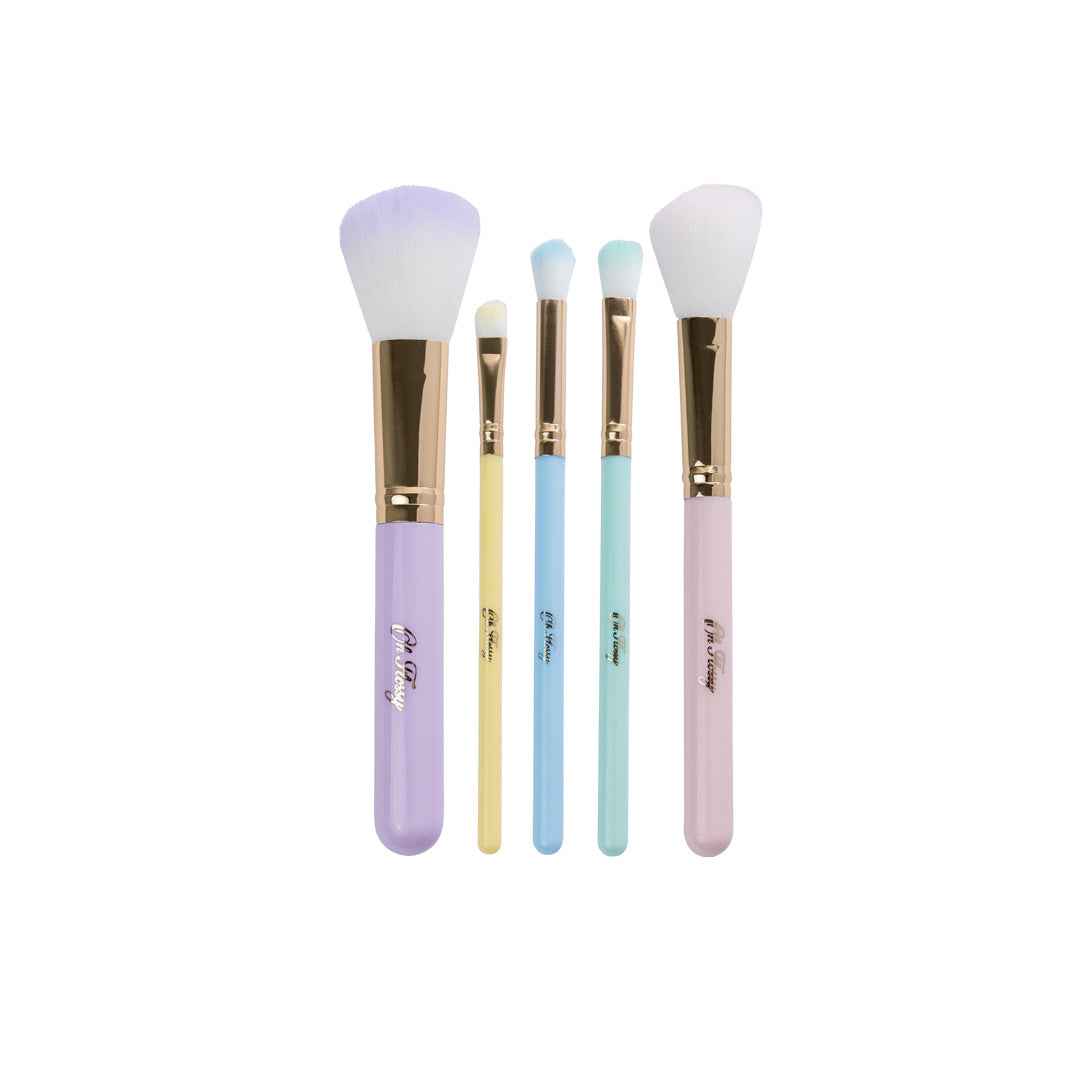 Oh Flossy 5-delige regenboog make-up kwastenset