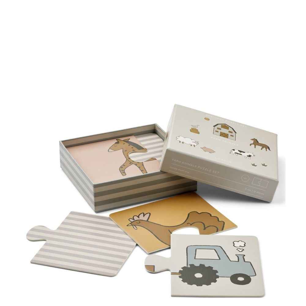Liewood Board Puzzle Beginner Color Farm/Sandy