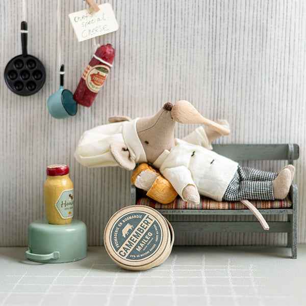 Maileg Wooden Mouse Bench
