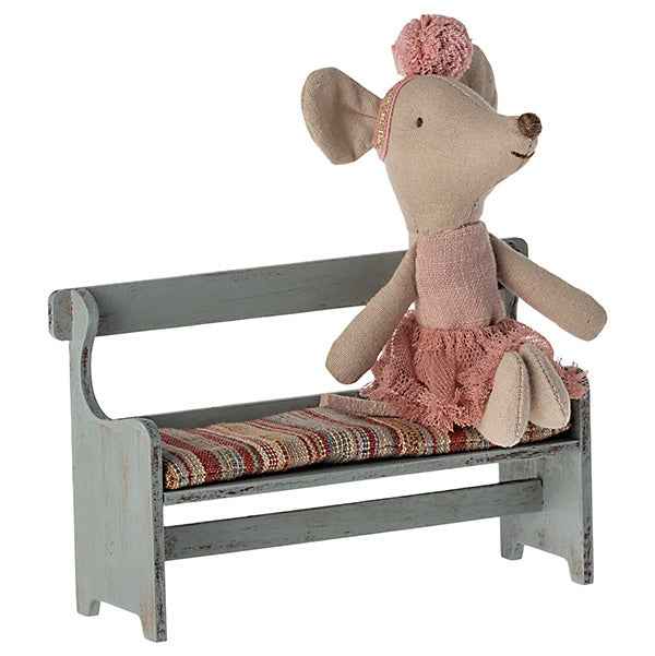 Maileg Wooden Bench Mouse