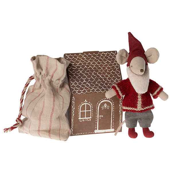 Maileg Christmas Mouse with Gingerbread House