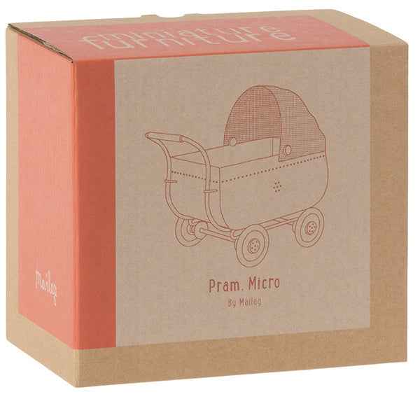 Maileg kinderwagen Micro Coral
