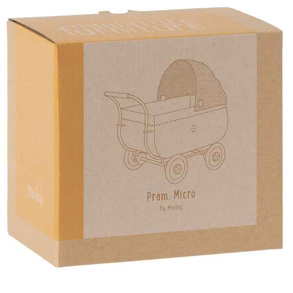 Maileg Micro Yellow Stroller