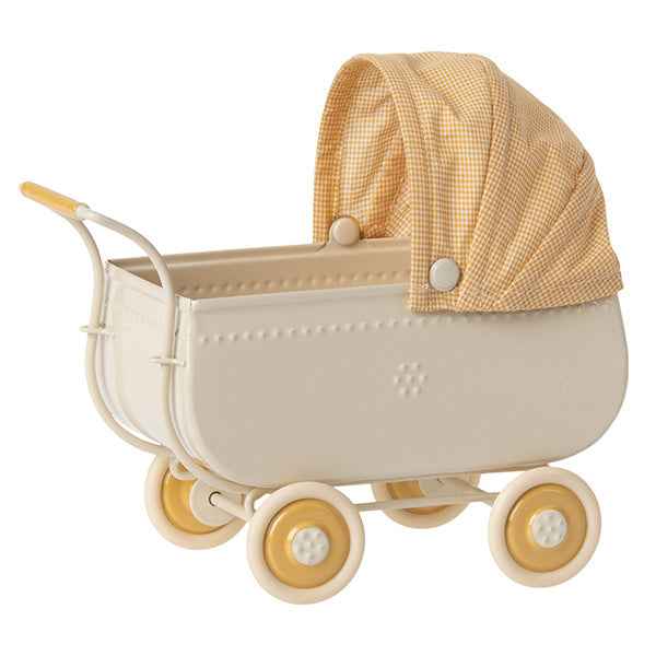 Maileg Micro Yellow Stroller