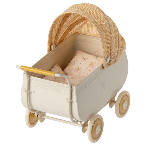 Maileg Micro Yellow stroller