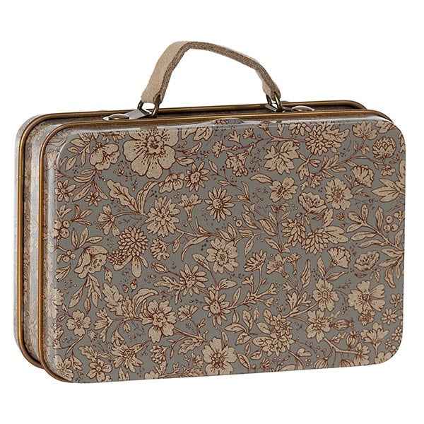 Maileg metalen koffer Blossom Grey