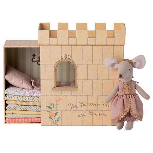 Maileg Princess Mouse on the Pea - Rose