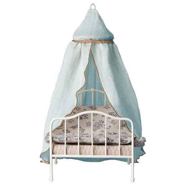 Maileg poppenhuis Miniature bedhemel Mint