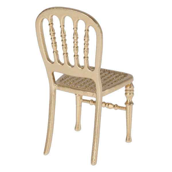 Maileg poppenhuis stoel Mouse Gold
