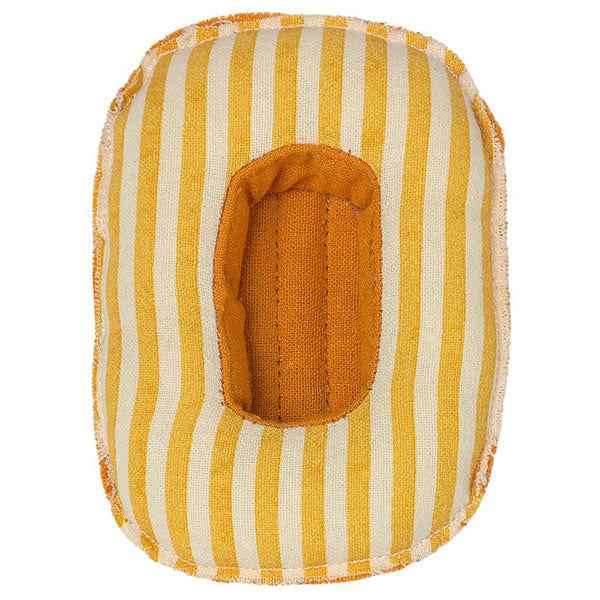 Maileg Small Mouse Rubber Boots - Yellow Stripe