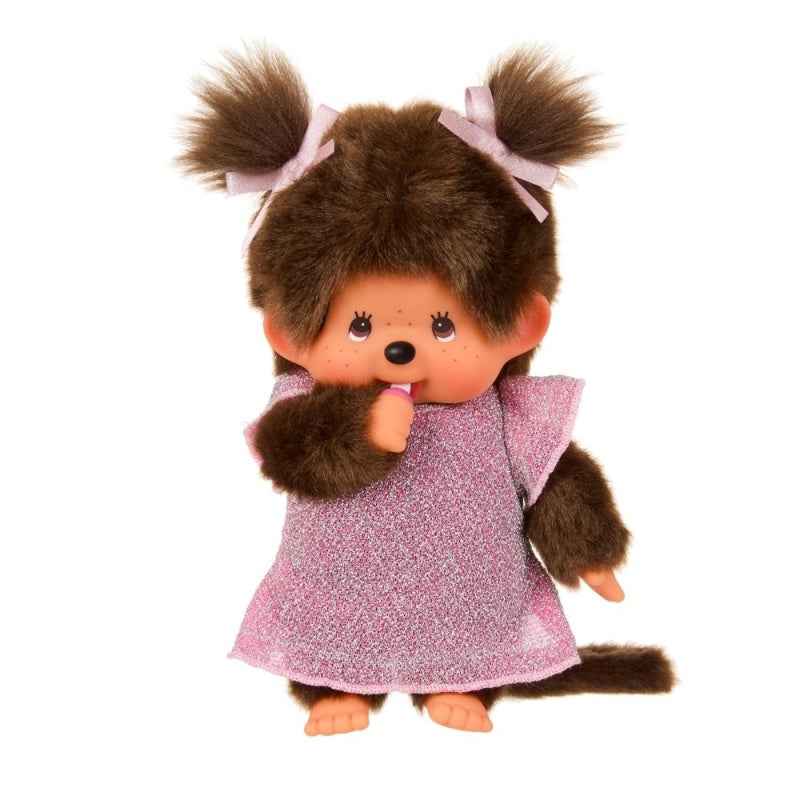 Monchhichi | Girl in Pink Glitter Dress 20 cm