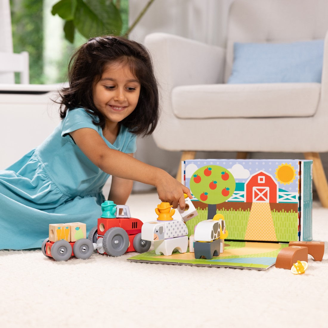 Melissa & Doug | blockables farm playset 56pcs