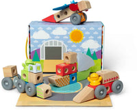 Melissa & Doug | blockables vehicles playset 54pcs