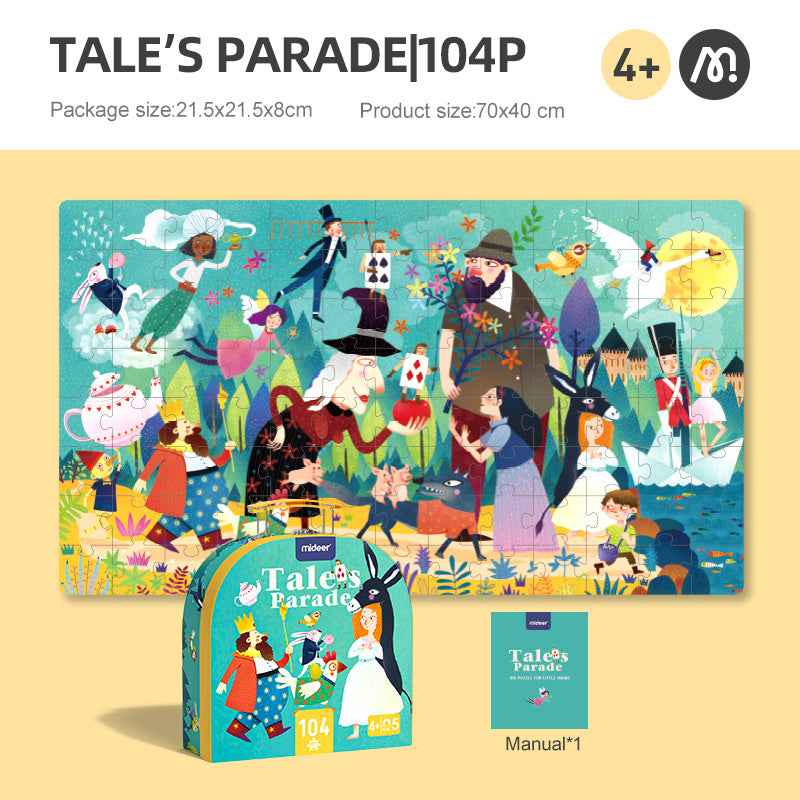 Mideer | Fairy Tale Parade 104-Piece Puzzle