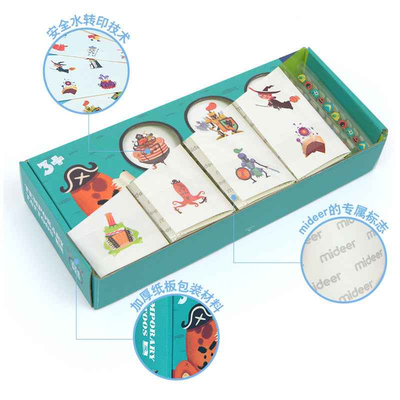 Mideer | Fantastic Journey Temporary Tattoos, 234 Pieces