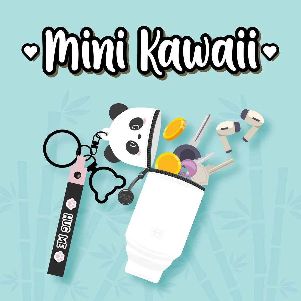 Legami | Panda Wallet With Keychain - Mini Kawaii