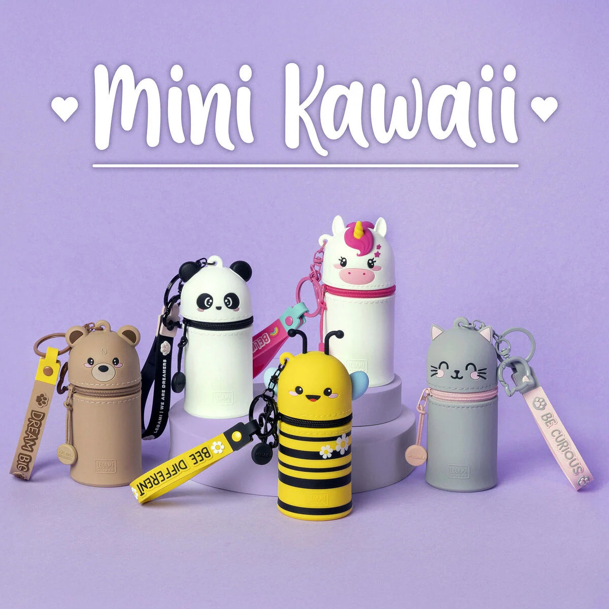 Legami | Panda Portemonnee Met Sleutelhanger - Mini Kawaii