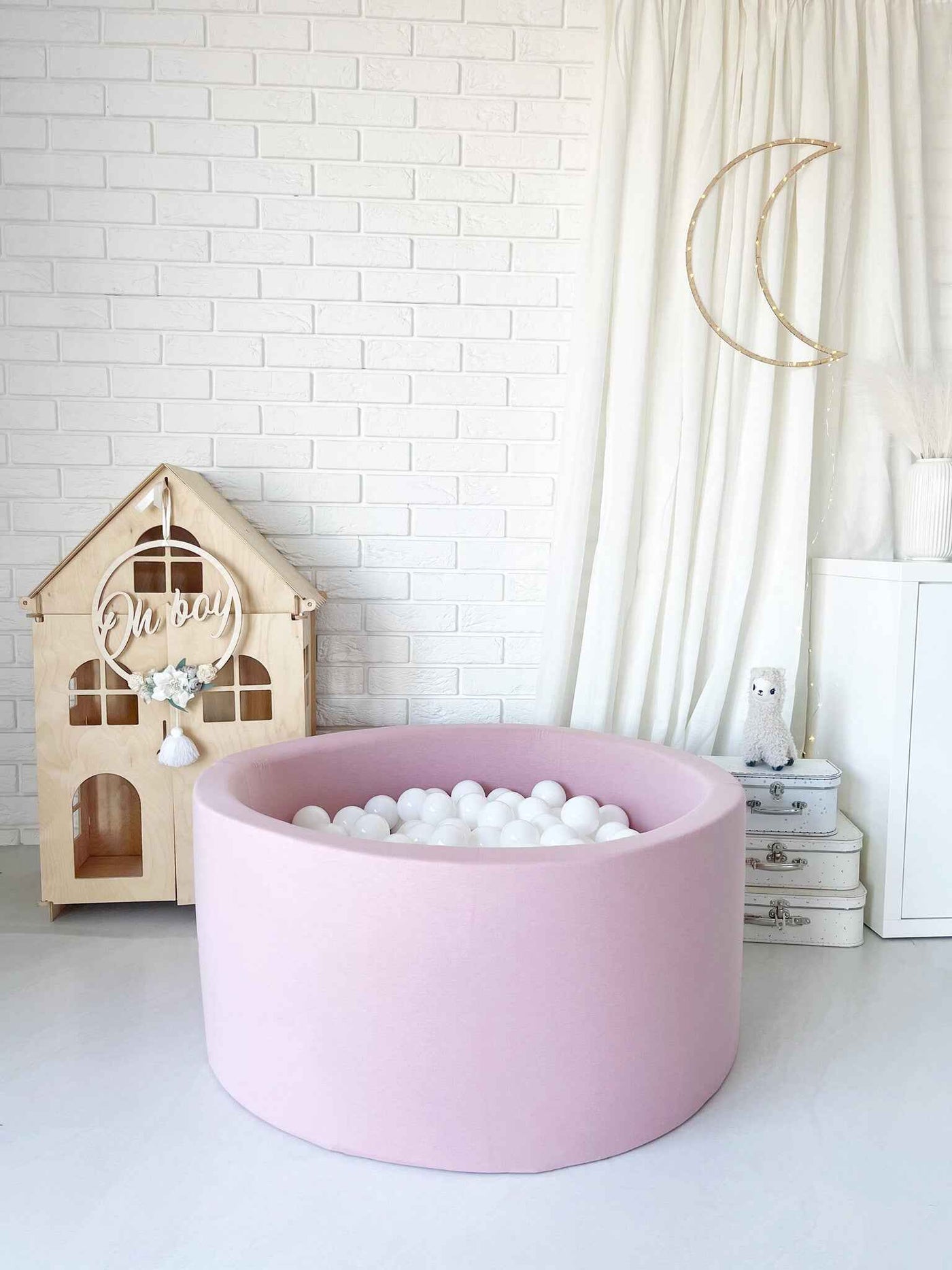 Moje | Cotton Bubble Bath - Pink 90x40 cm + Balls