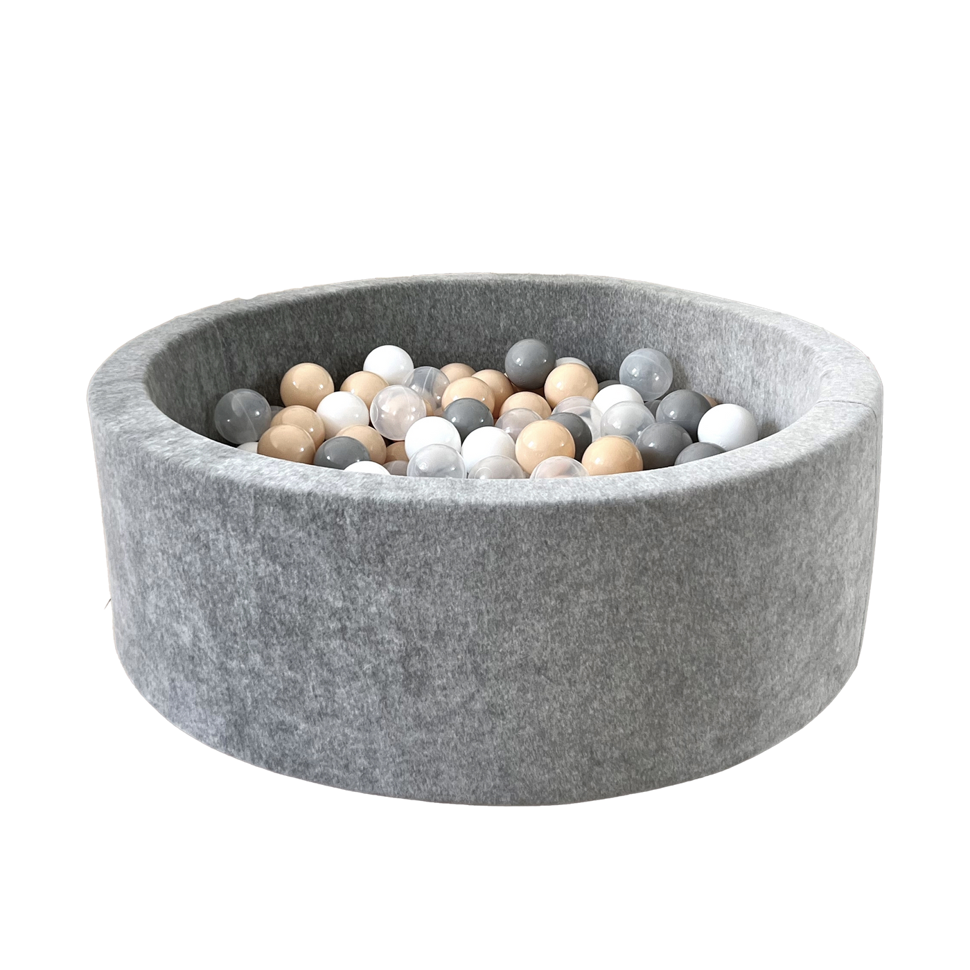 Moje | Ballenbad  Soft Velvet - Grey 90x30 cm + Ballen