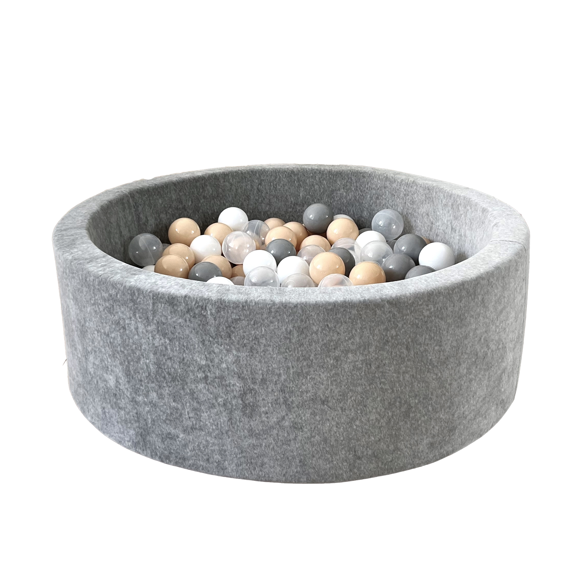 Moje | Ballenbad  Soft Velvet - Grey 90x30 cm + Ballen