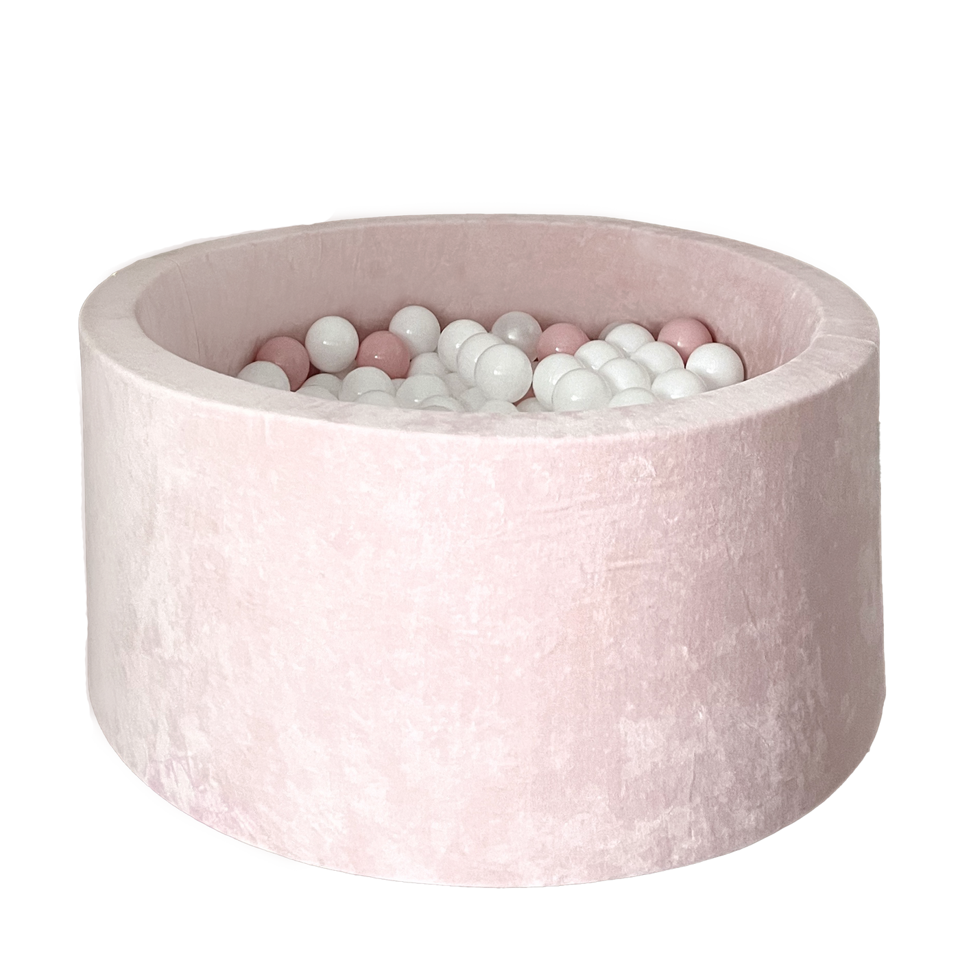 Moje | Ballenbad Soft Velvet - Light Pink 90x40 cm + Ballen